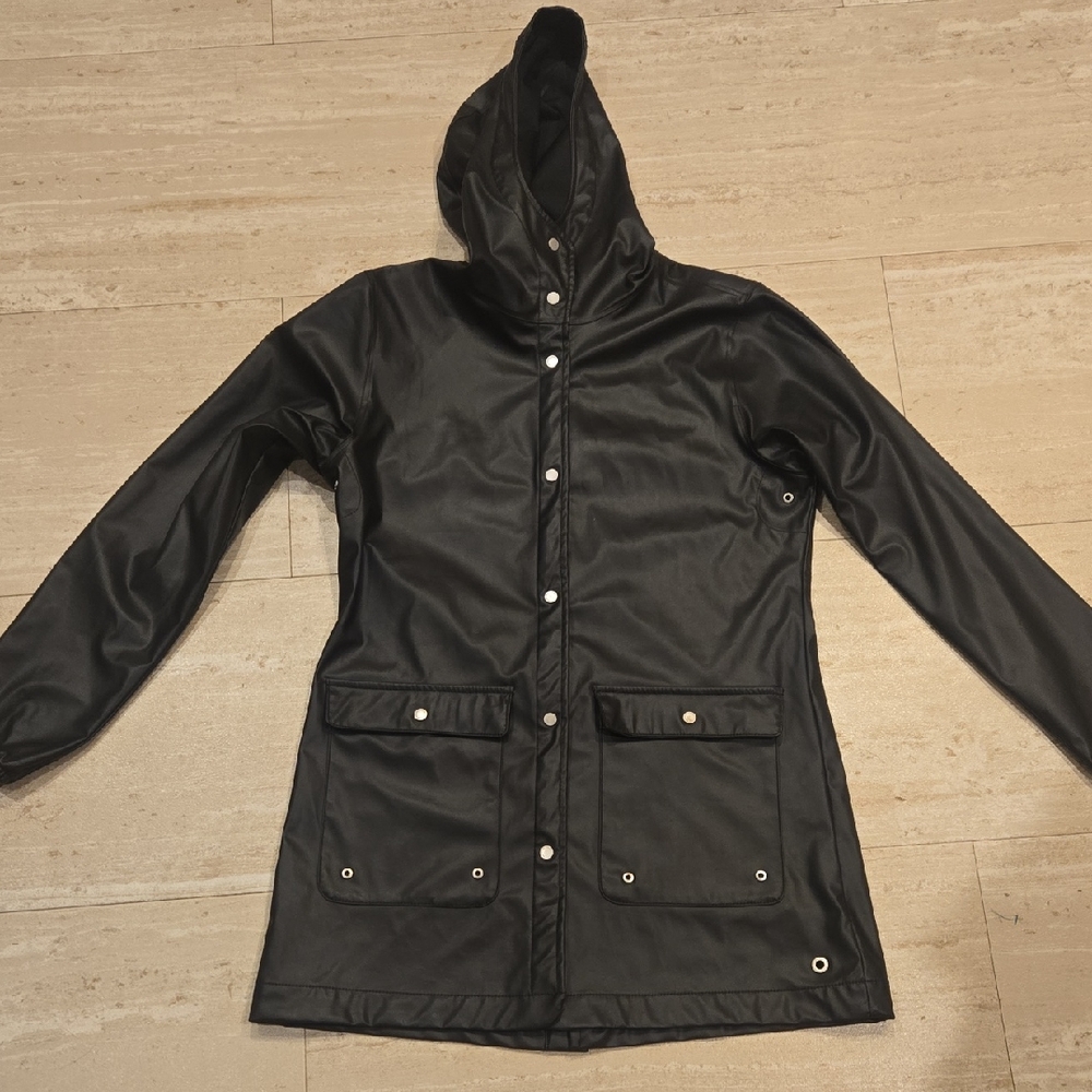 Herschel Supply Company Black Hooded Rainwear Parka